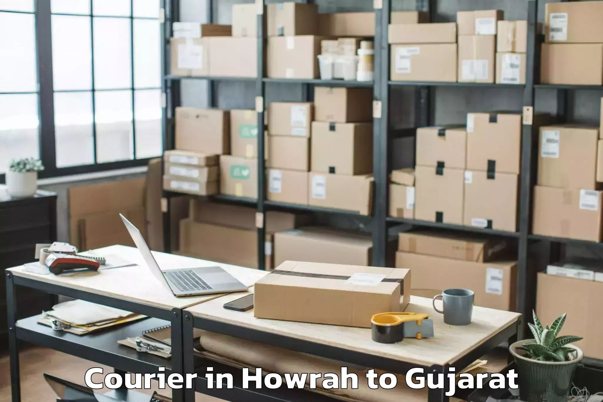 Efficient Howrah to Lunawada Courier